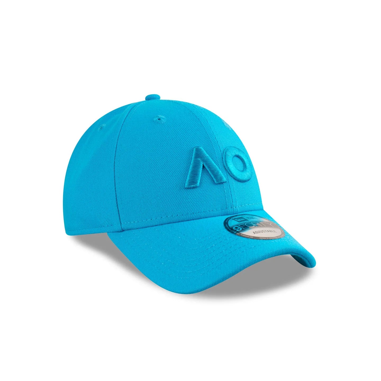 Australian Open Hat - 2025 Core Tonal Repreve AO Sun Wash Blue Tennis 9Forty Strapback Cap - New Era